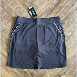 Dunning Golf Womens Halo Navy Blue Performance Skort CoolMax Skirt Size M NWT